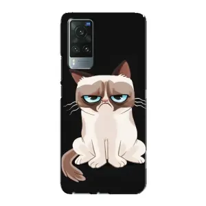 Чохол з принтом для Vivo X60 Pro (AlphaPrint) Модні коти (Сумний кіт)