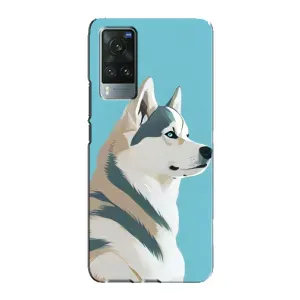 Чохол з Хаскі Vivo X60 Pro - (AlphaPrint) (Хаскі арт)