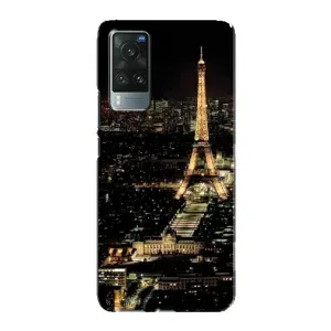 Чохол Ейфелева Вежа Vivo X60 Pro - (AlphaPrint) (Нічний Париж)