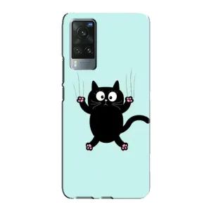 Чохол з принтом для Vivo X60 Pro (AlphaPrint) Модні коти (Падаючий кіт)