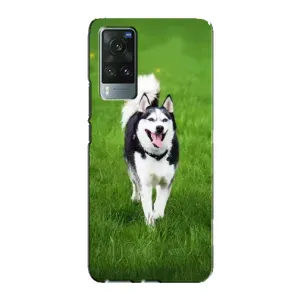 Чохол з Хаскі Vivo X60 Pro - (AlphaPrint) (Радісний Хаскі)