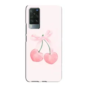 Чехол с принтом «Розовые вишни» для Vivo X60 Pro