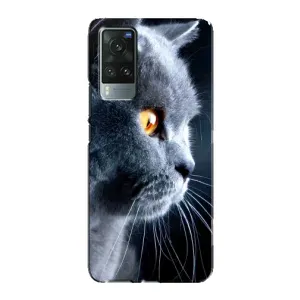 Чохли з Котиками для Vivo X60 Pro (VPrint) (Сірий Кіт)