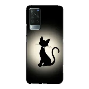 Чохол з принтом для Vivo X60 Pro (AlphaPrint) Модні коти (Силует котика)