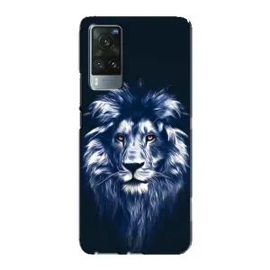 Чохол з картинкою ЛЕВ для Vivo X60 Pro (VPrint) (Синій Лев)
