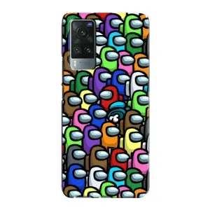 Чохли Амонг Ас для Vivo X60 Pro (AlphaPrint) (Убитий)