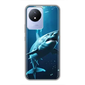 Чохол з картинкою 'Хижаки' для Vivo Y02 (Акула під водою)