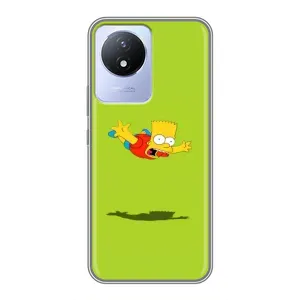 Чехол с Симпсонами для Vivo Y02 (VPrint) (Барт Симпсон)