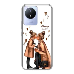 Чохол з друком для Vivo Y02 - (Мама з дитинкою) (AlphaPrint) (Донька і мама)
