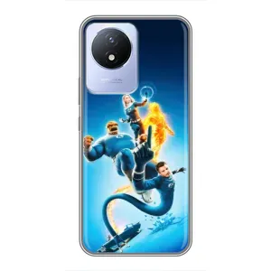 Чехол с принтом Фантастическая четверка для Vivo Y02 (Герои Фантастическая Четверка)