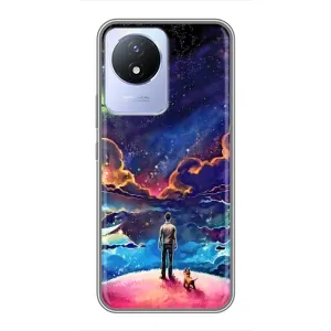 Космічні Чохли для ViVO Y02
				украинскими буквами и цифрами: ВіВО У02 (VPrint) (Вид Галактики)