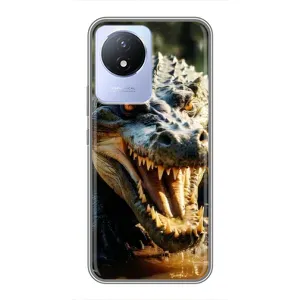 Чохол з картинкою 'Хижаки' для Vivo Y02 (Небезпечний крокодил)