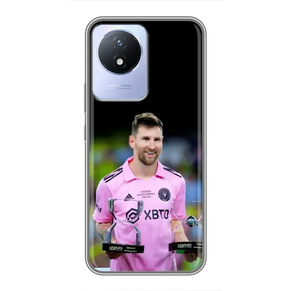 Чохол з принтом «Кубки Мессі» для Vivo Y02 Чохол з принтом «Кубки Мессі» для Vivo Y02