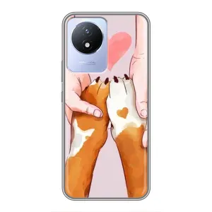Чехол с принтом «Любовь к собакам» для Vivo Y02