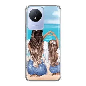 Чохол з друком для Vivo Y02 - (Мама з дитинкою) (AlphaPrint) (Мама з донькою)