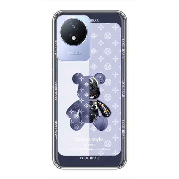 Чехол с принтом «Медвежонок LV» для Vivo Y02 Чехол с принтом «Медвежонок LV» для Vivo Y02
