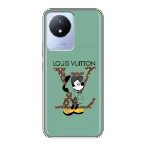 Чохли Луі Вітон для Vivo Y02 (AlphaPrint - LOUIS VUITTON) (Міккі Маус LV)