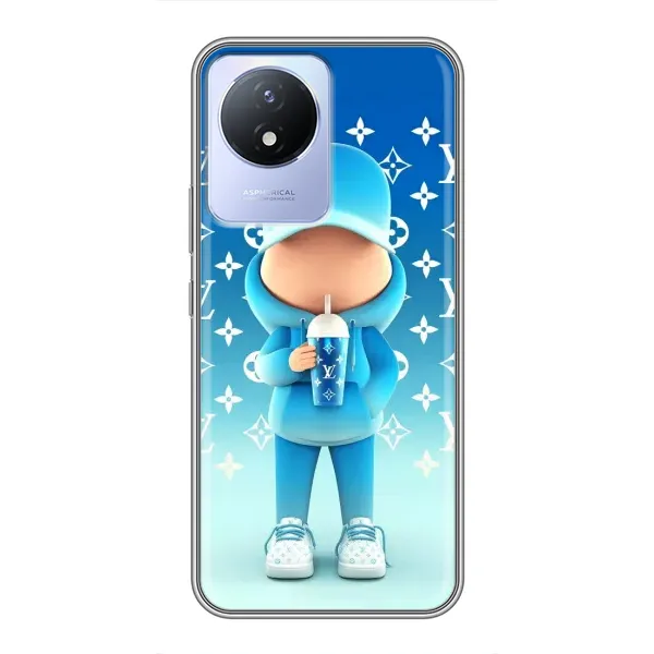 Чехол с принтом «Парень LV» для Vivo Y02 Чехол с принтом «Парень LV» для Vivo Y02