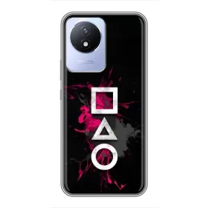Чехол Гра в кальмара для Vivo Y02 (Символы Игра кальмара)