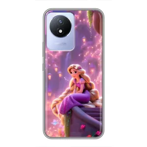 Чехол Рапунцель для Vivo Y02 (Рапунцель в замке)