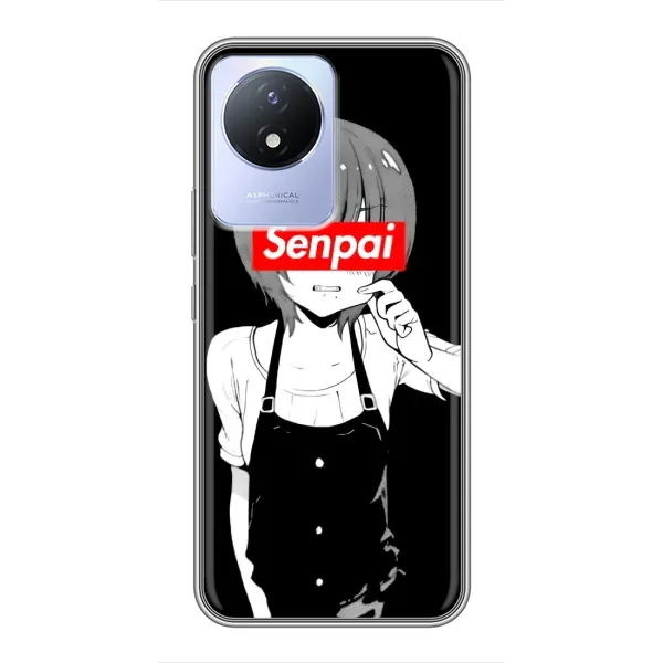 Чехол с принтом «Senpai» для Vivo Y02 Чехол с принтом «Senpai» для Vivo Y02