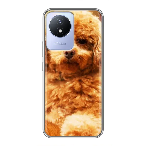 Чехол с принтом «Щенок Бишон» для Vivo Y02