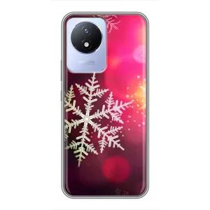 Новорічні Чохли для ViVO Y02
				украинскими буквами и цифрами: ВіВО У02 (VPrint) (Сніжинка)