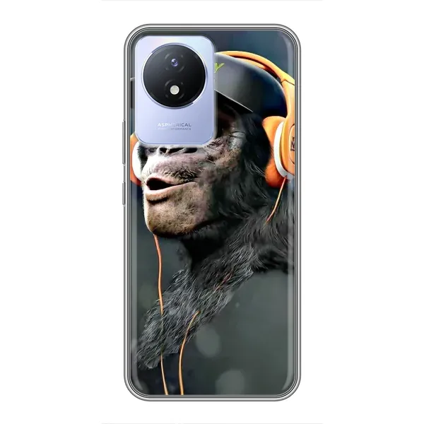 Чехол с принтом «В наушниках» для Vivo Y02 Чехол с принтом «В наушниках» для Vivo Y02
