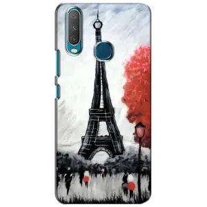 Чехол Эйфелева Башня для ViVO Y15 - (AlphaPrint) (Башня в Париже)