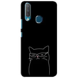 Чехол с рисунком кот на ViVO Y15 (Равнодушный кот)