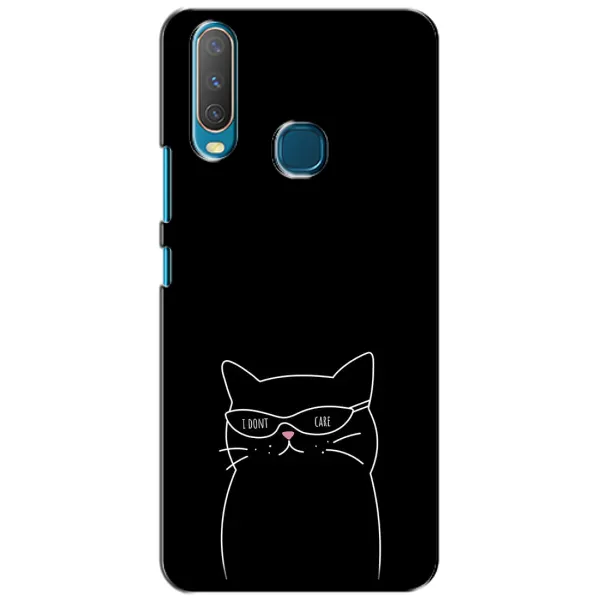Чехол с принтом «Равнодушный кот» для Vivo Y15