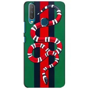 Чехлы ГУЧЧИ для Виво у15 (AlphaPrint) (Gucci змия)