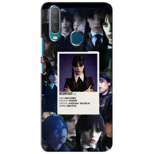 Чехлы Венсдей на ViVO Y15 Уэнсдей (AlphaPrint) (коллаж Уэнздей)
