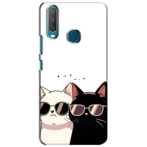 Чехол с рисунком кот на ViVO Y15 (Коты в очках)