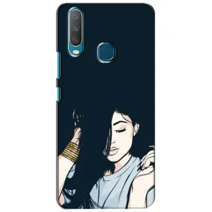 Чехол с печатью для ViVO Y15 - (Мода) (AlphaPrint) (Красивая девочка)