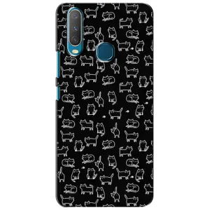 Чехол с принтом для ViVO Y15 (AlphaPrint) Модные коты (Меленькие котики)