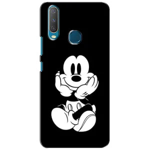 Эксклюзивный чехол для ViVO Y15 (AlphaPrint - Мультяшные) (Микки на черном)