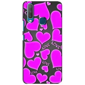 Чехлы для любимой на Виво у15 (VPrint) (Pink hearts)