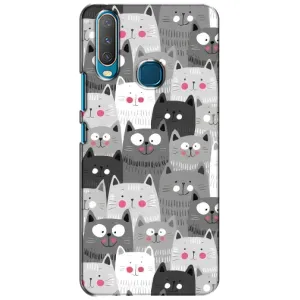 Чехлы с Котиками для ViVO Y15 (VPrint) (Рисованные котики)