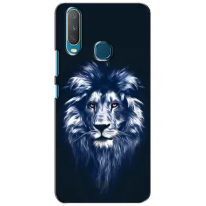 Чехол со Львом для ViVO Y15 (VPrint) (Синий Лев)