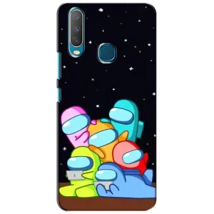 Чехол Амонг Ас для ViVO Y15 (AlphaPrint) (Скины в космосе)