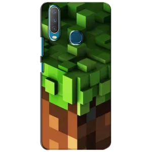 Чехол Майнкрафт на ViVO Y15 (AlphaPrint) Minecraft (текстура Майнкрафт)
