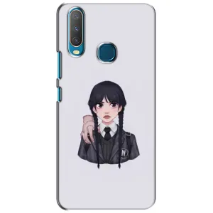 Чехлы Венсдей на ViVO Y15 Уэнсдей (AlphaPrint) (Уэнздей и Вещь)