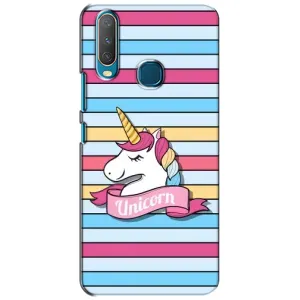 Чехол для Виво у15 - (Единорожки - Новинки) (AlphaPrint) (Unicorn)