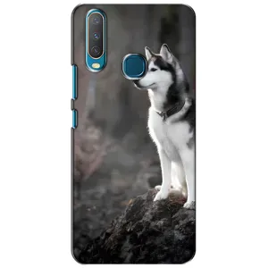 Чехол с Хаски для ViVO Y15 - (AlphaPrint) (Верный пес)