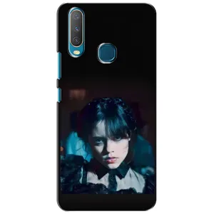 Чехлы Венсдей на ViVO Y15 Уэнсдей (AlphaPrint) (взгляд Уэнздей)