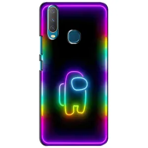 Чехол Амонг Ас для ViVO Y15 (AlphaPrint) (Яркий скин)