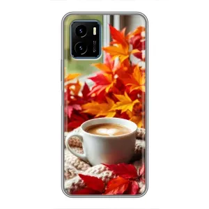 Чехол с уникальным дизайном «Осень с кофе» для Vivo Y15s