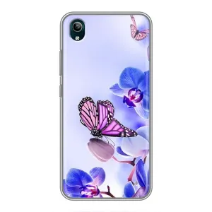 Чохли з квітами для ViVO Y1s (VPrint) (Метелик на квітах)
