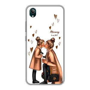 Чохол з друком для ViVO Y1s - (Мама з дитинкою) (AlphaPrint) (Донька і мама)